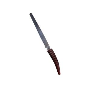 Vintage Hollow Ground Stainless Steel Carving Knife Faux Antler Made in England